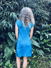 Load image into Gallery viewer, Blue Botanical dress ~ S
