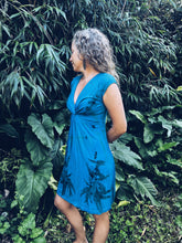 Load image into Gallery viewer, Blue Botanical dress ~ S
