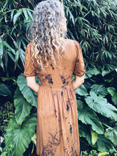 Load image into Gallery viewer, Brown Botanical dress ~ S/M
