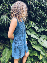 Load image into Gallery viewer, Gypsy Blue Botanical dress ~ Freesize M/L
