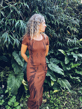 Load image into Gallery viewer, Wild Botanical Brown dress ~ Cotton ~ XS/S
