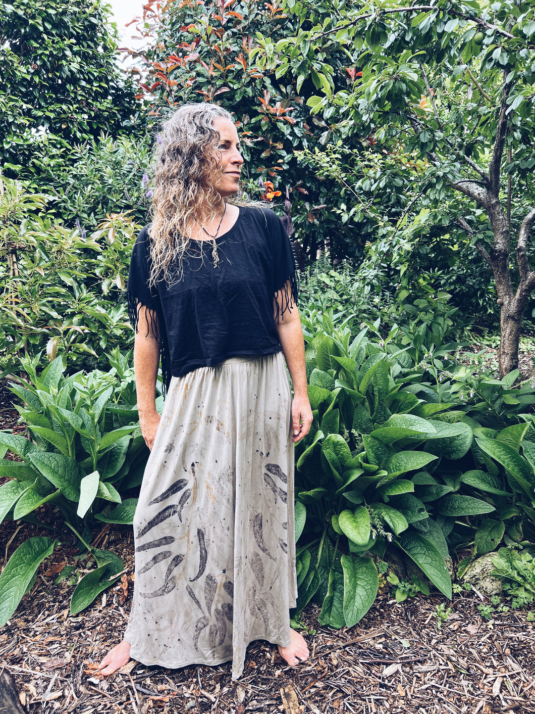 Wild Eucalyptus skirt ~ Viscose ~ M