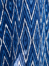 Load image into Gallery viewer, Handwoven Indigo Ikat Scarf  - Java - Indigo Blue - Homegrown Botanica
