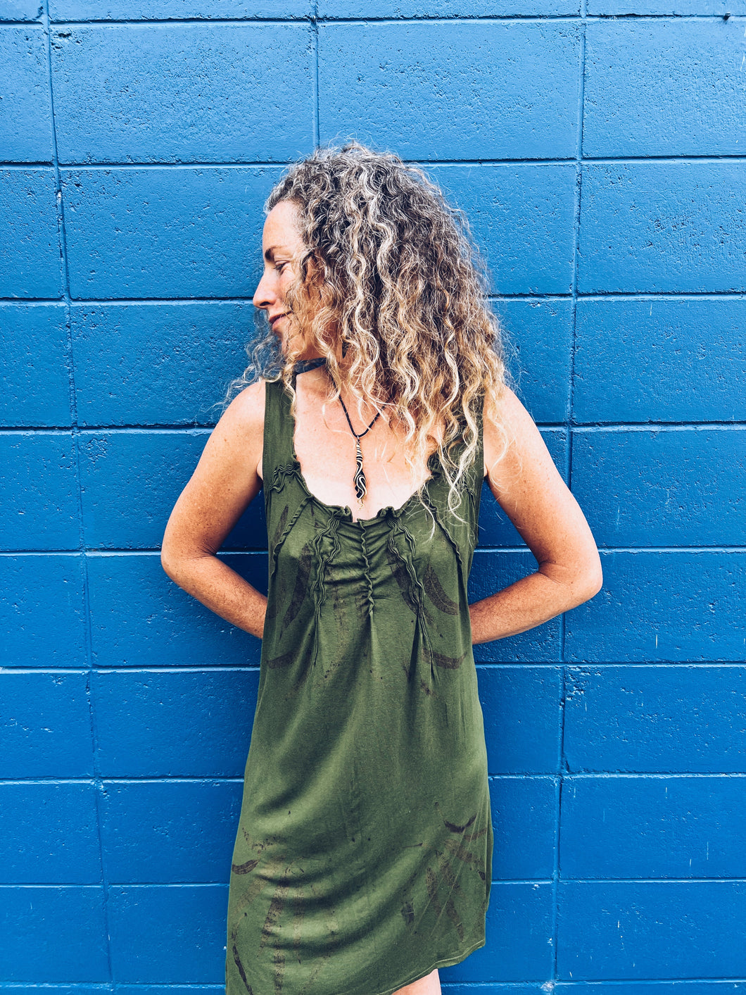 Wild Green dress ~ XL