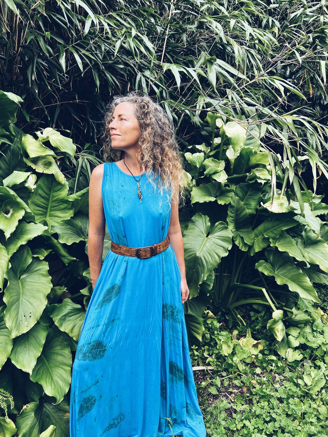 Blue Goddess Dress - L/XL - Homegrown Botanica